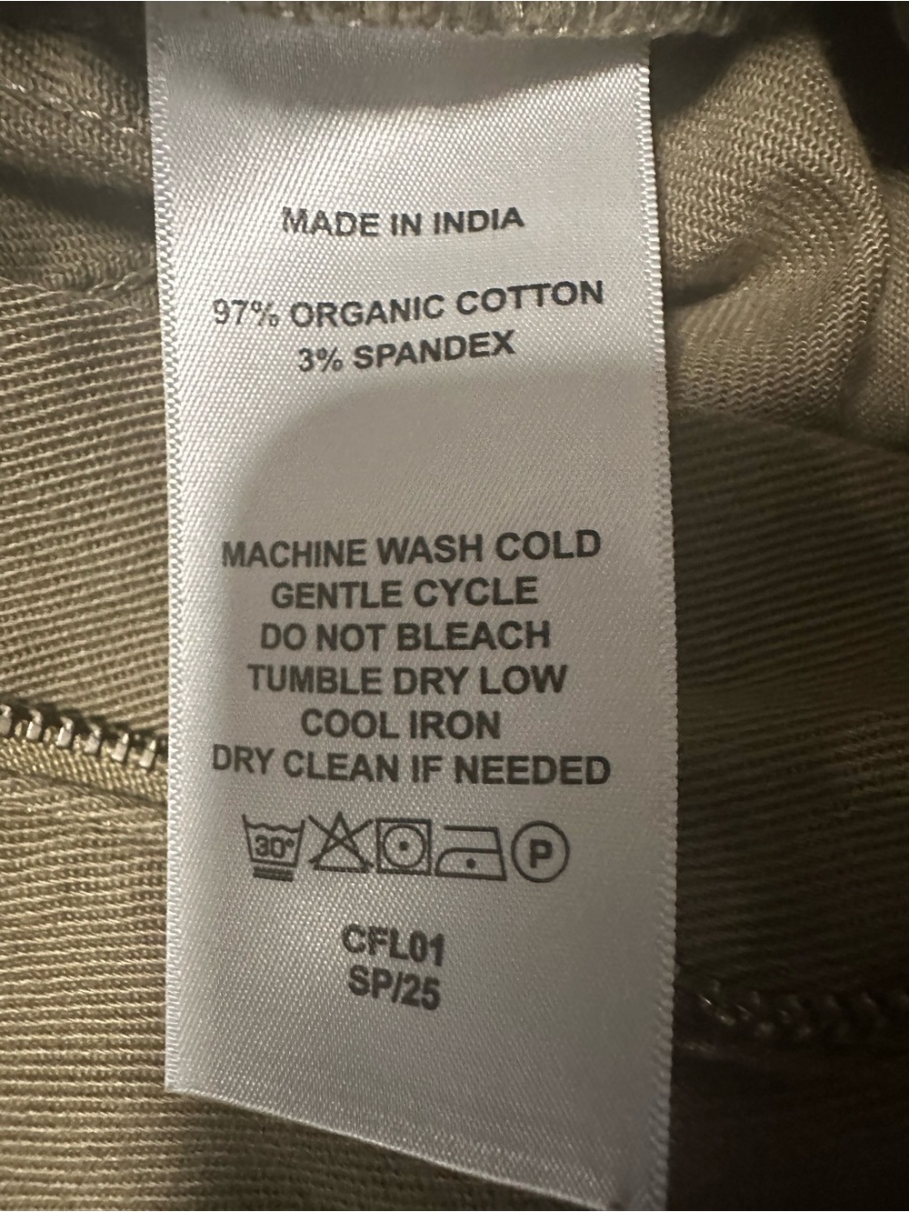 Quince Organic Stretch Cotton Twill Straight Leg Cropped Pants Size 4 - Picture 6 of 8